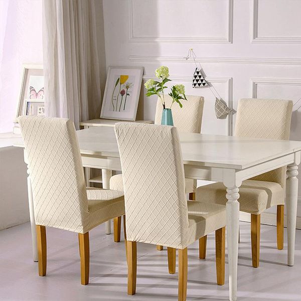 

chair covers fashion soft jacquard cover spandex stretch elastic slipcovers for dining room kitchen wedding banquet el