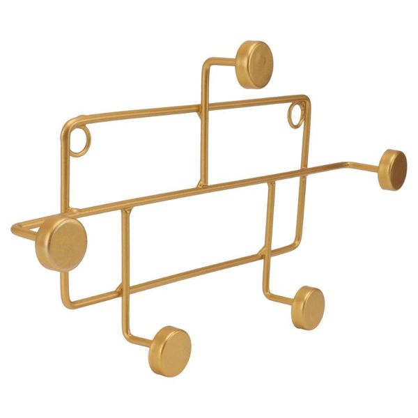 

hooks & rails 1pc premium iron towel hook wall mounted bath hanger with 8