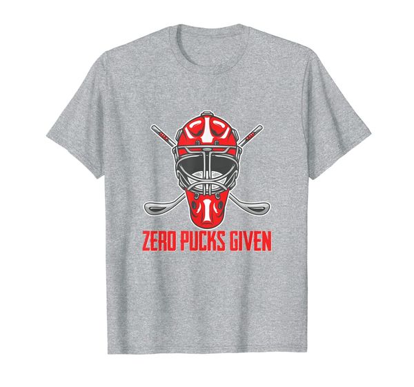 

funny winter sport hockey ice skate zero pucks given t-shirt, White;black