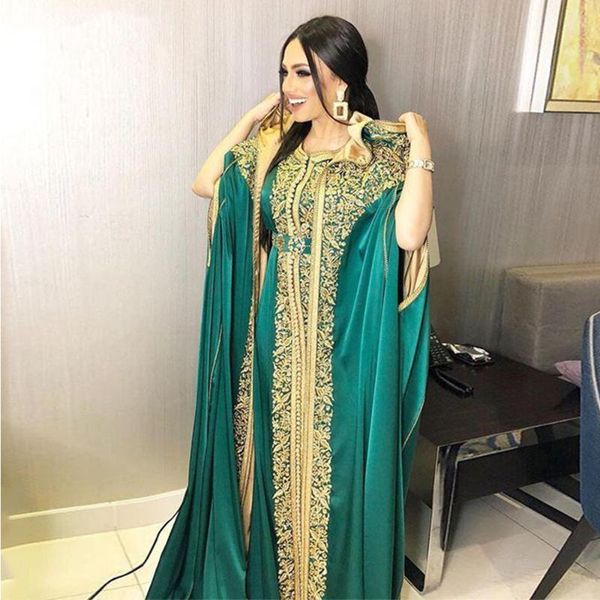 

party dresses moroccan caftan satin long evening a line 2 pieces formal appliques lace saudi arabic women, White;black