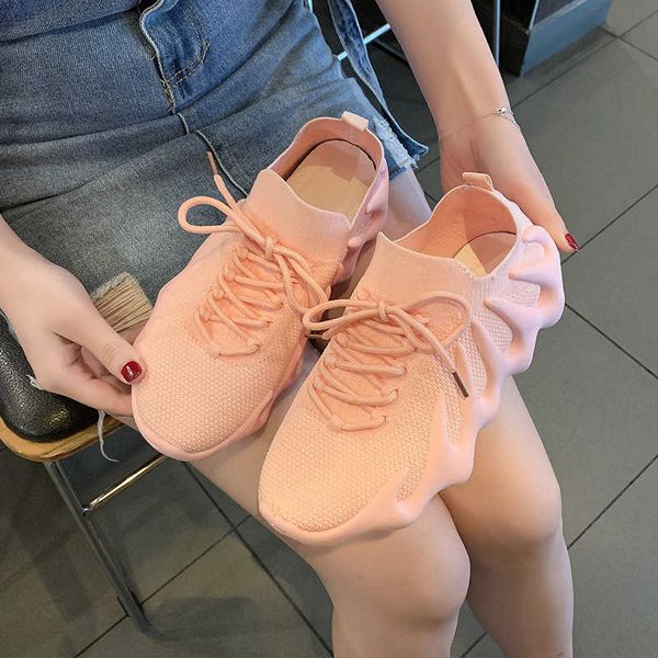 

running 450 flying woven socks sho volcanic flat bottomed women's casual sneakers