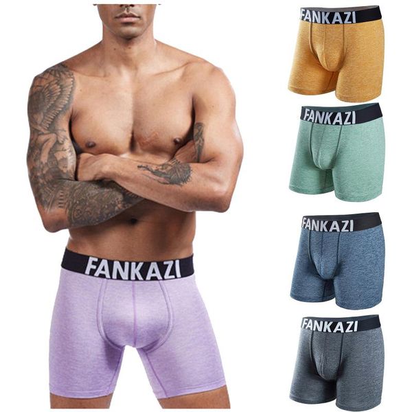 

underpants mens panties ice silk seamless boxer men breathable cotton panty male comfortable soft underwear, Black;white