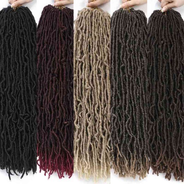 

irregular wig chemical fiber hair nu locs earthworm curl braid, Black