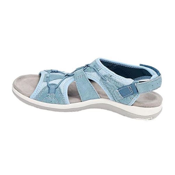 

sandals 2021 women beach open round toe soft bottom hollow out buckles shoes casual comfortable loafers summer size 35-43, Black