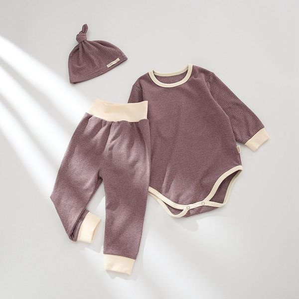 

clothing sets born infant baby boy clothes cotton long sleeve romper pant hats outfit 3pcs warm casual suits girls, White