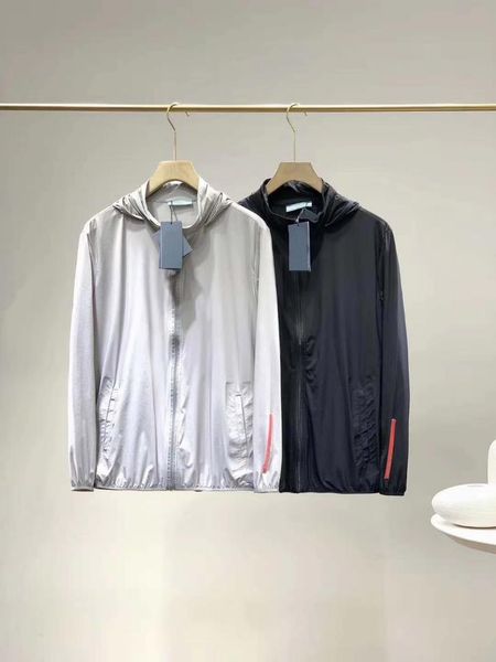 

men's jackets the thin hooded jacket for men and women business casual, sun-proof windproof jacket, is essential travel, Black;brown