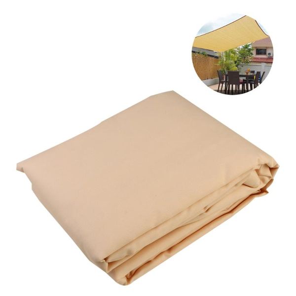 

shade 3x3x3m triangle sun sail polyester canopy waterproof uv block for garden swimming pool (grey)