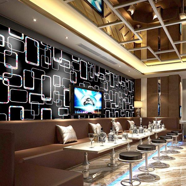 

wallpapers benyue textile 3d geometric pattern exquisite wallpaper home decoration fashionable modern colorful mural suitable for bar ktv