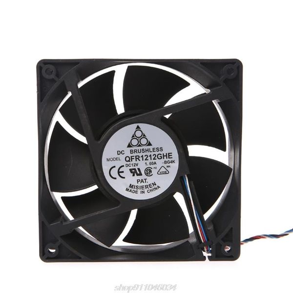 

120x120x38mm brushless dc 12v 1.6a pwm server cooling fan for delta afc1212de m31 21 dropship fans & coolings