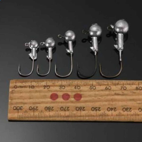 

jig head fishing hooks lead round jigs tackle