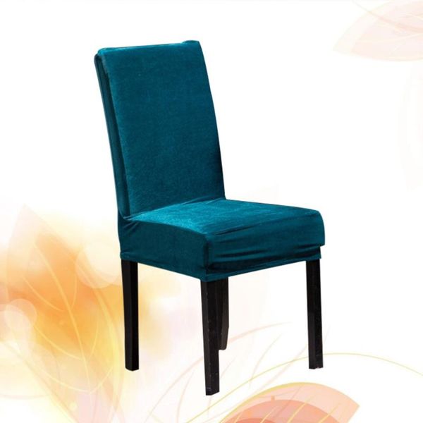 

chair covers protective cover elastic dining conjoined thicken (sapphire blue)