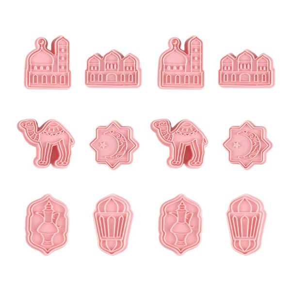 

baking moulds 12pcs 3d biscuits mold diy silicone ramadan party bakery