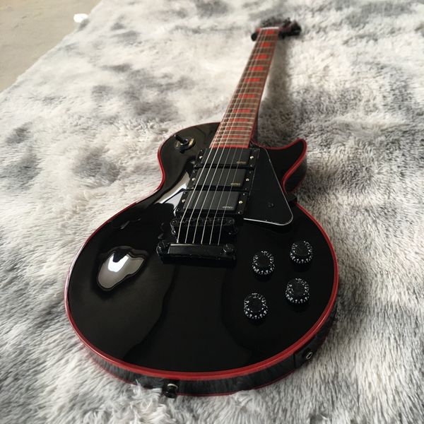 

electric guitar red binding and fingerboard inlay rose wood fingerboard made in china beautiful and wonderful