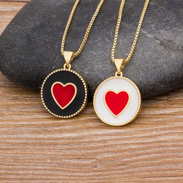 

chains trendy heart pendant necklace for women female elegant gold chain necklaces couples custom birthday party wedding banquet gifts, Silver