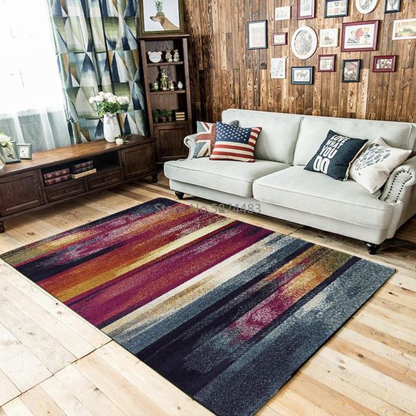 

carpets 200*300cm retro american white multicolor watercolor oil painting kitchen living room bedroom bedside mat customization