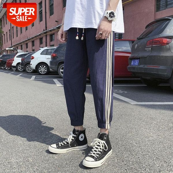 

yemi fashion|striped sports men's hong kong style loose ankle nine casual pants trendy harem #476s, Black