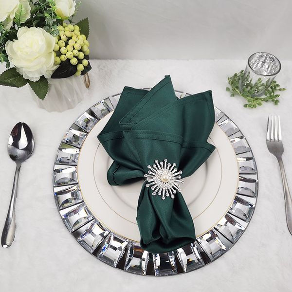 Wholesale cristal diamante casamento crylic espelho de cristal decoração de casamento tabela peça central