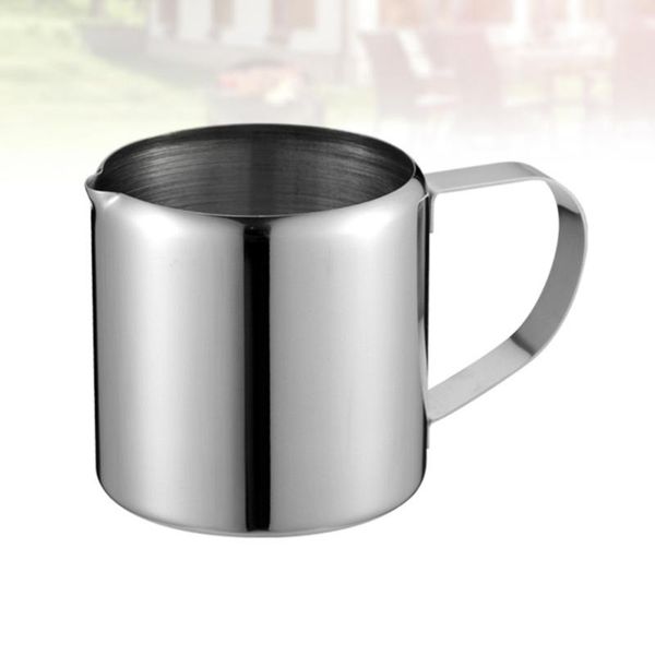 

cups & saucers 1pc stainless steel cup saucer container large capacity portable durable for home room (silver 85.5ml)