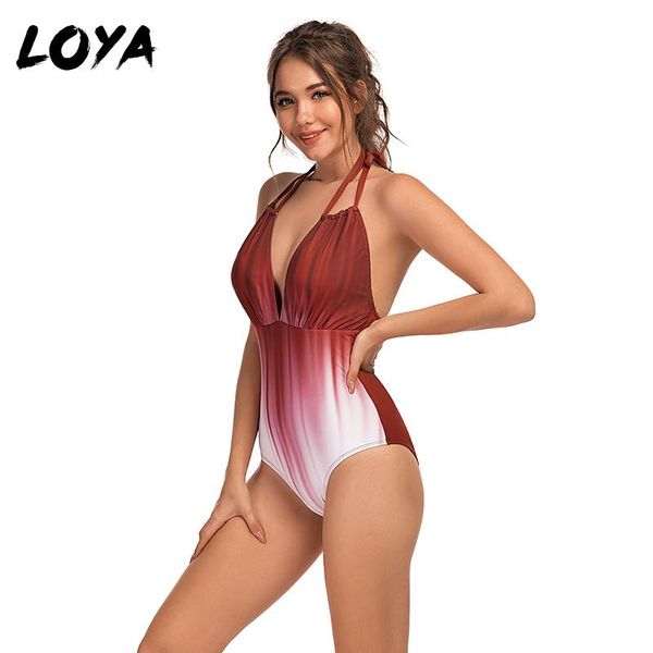 

one-piece suits off the shoulder ruffle one piece swimsuit 2021 monokini push up padded bra bikini deep-v swimwear bathing