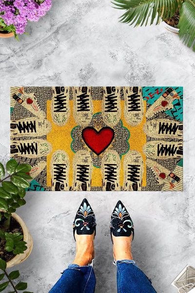 

carpets love door mat bedroom kitchen bath floor mats home entrance multipurpose doormat non-slip 45*70cm