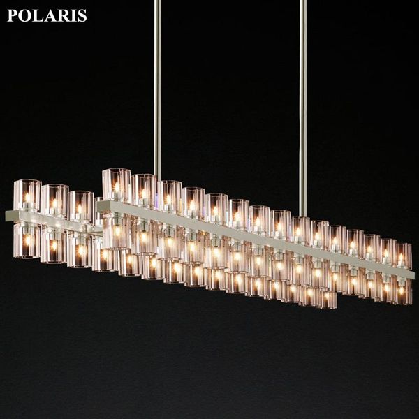 

chandeliers arcachon linear chandelier lighting retro crystal pendant hanging light for living room restaurant