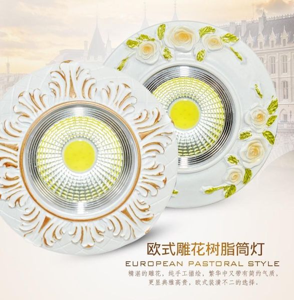 

downlights european led circular dark mounted lamp living room embedded energy-saving ceiling