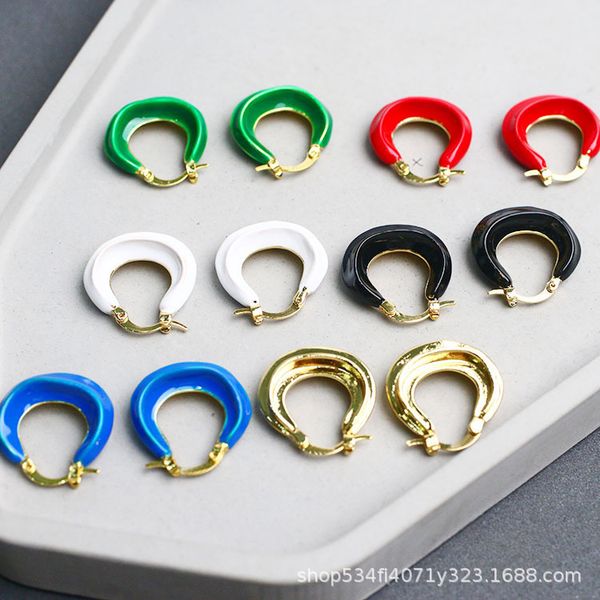 

2021 luxury designer jewelry earrings / cel simple for women, Golden;silver