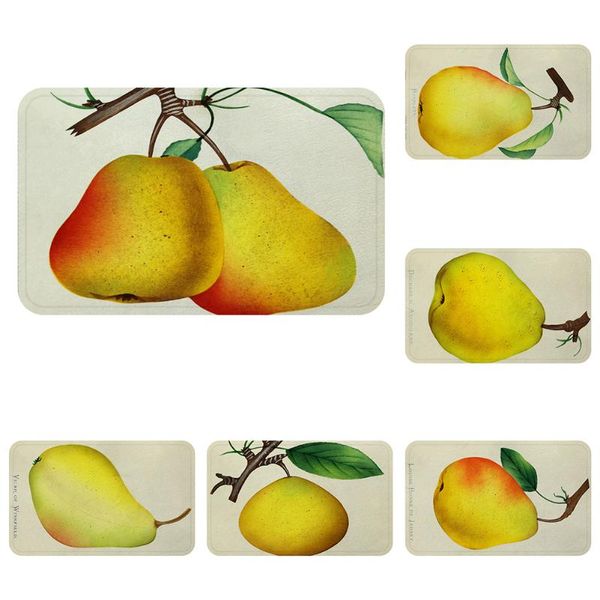 

carpets vintage fruits pears cool mat bath carpet decorative anti-slip mats room car floor bar rugs door home decor gift