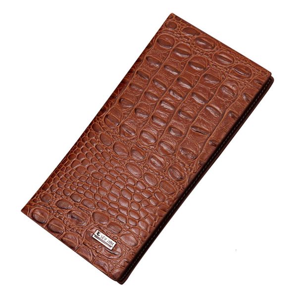 

the wallet long alligator wallet casual men's suit bag korean fashion wallet, Black