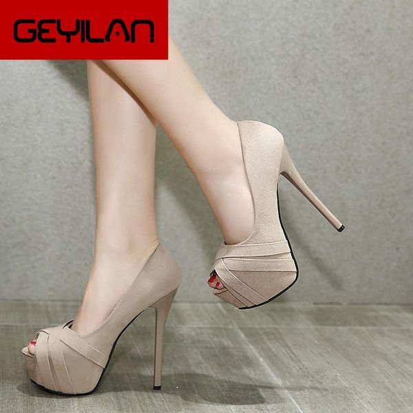 

women summer extreme 14cm high heels sandals flock fetish stiletto peep-toe platform pumps korean shoes, Black