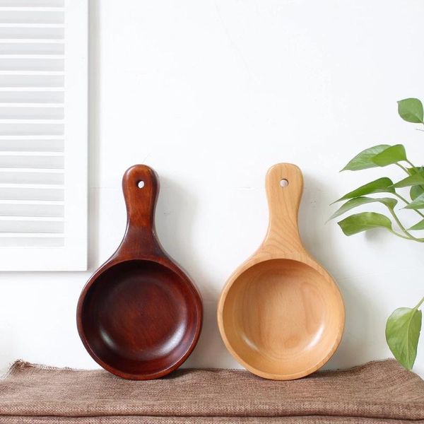 

cups & saucers creative wooden tableware bowls nordic handle bowl beech