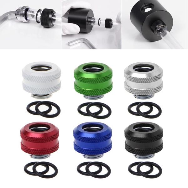 

fans & coolings od 12mm hard tube extender fittings g1/4 thread rigid adapter