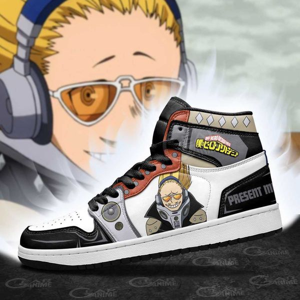 

present mic sneakers my hero academia anime shoes high basketball shoes non slip