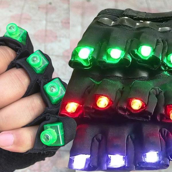 

fashion led gloves light multi-point performance accessories luminous nightclub fluorescent props party decoration