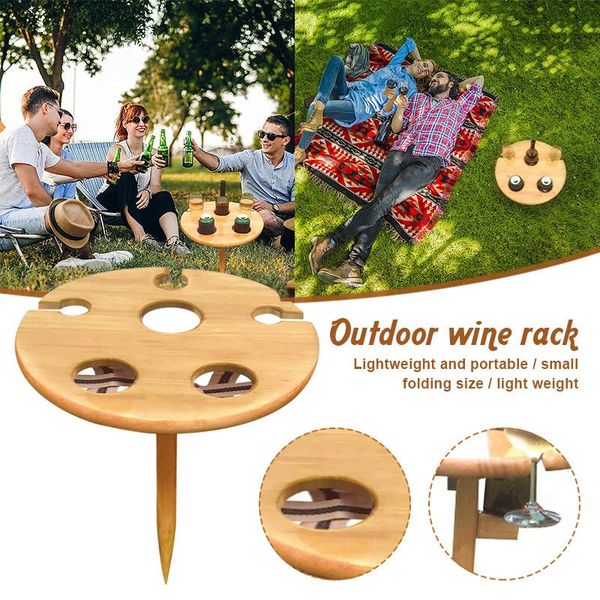 

camp furniture wine table outdoor portable and foldable snack picnic patio cheese board for garden porch balcony yard beach ys-buy