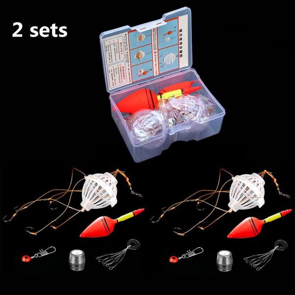 

fishing hooks 5 pcs set 10 sets tackle tool carp float bobber sea monster with 6 strong explosion equipment