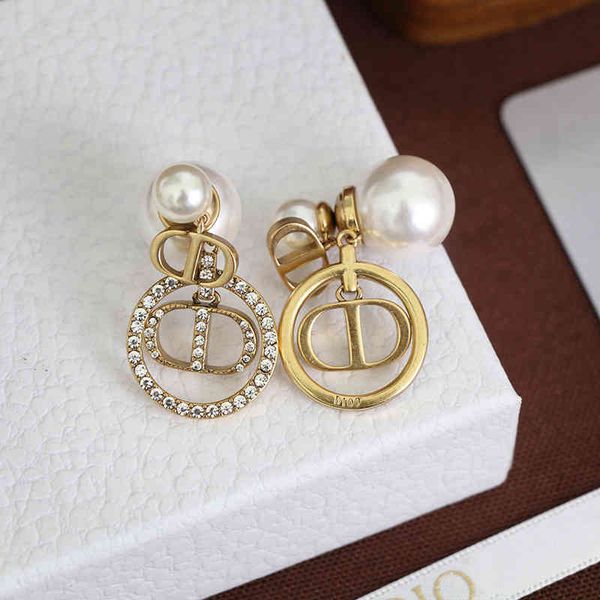 

85% off factory clearance family pearl earrings for women14, Golden