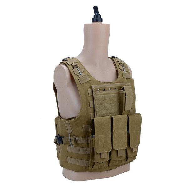 

hunting jackets tactical outdoor shooting vests military equipment amphibious camouflage module army combat protection vest, Camo;black