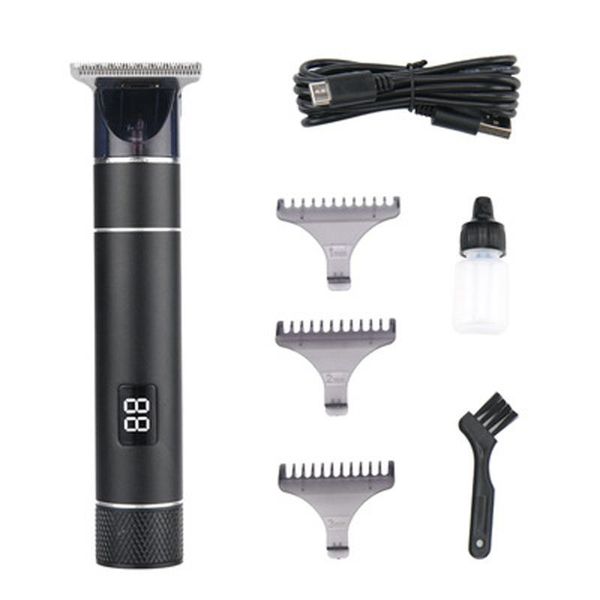 

hair clippers kemei km-1943 2021 led display men's professional clipper hollow cutter head design electric trimmer