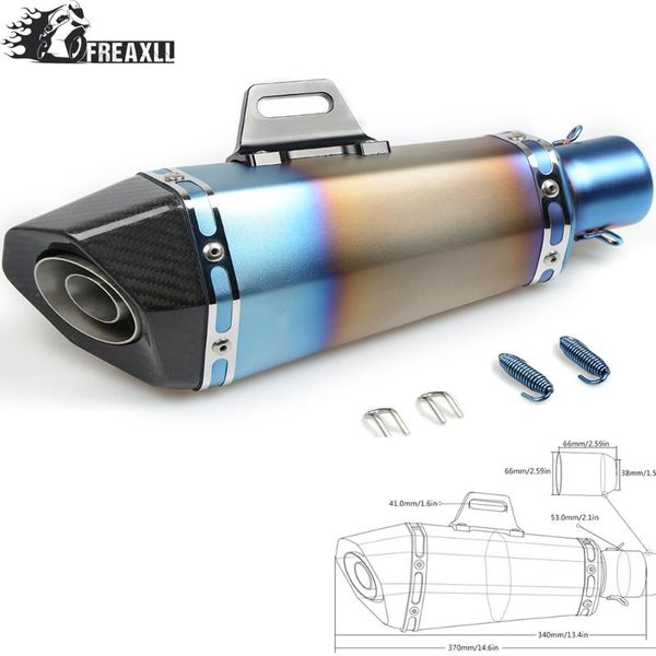 

motorcycle exhaust system 36-51mm universal pipe muffler dirt bike with db killer for aprilia rsv1000 rsv 4 tiger 800/xc/xcx