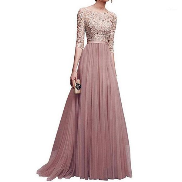 

summer long sleeve party dress patchwork lace hollow out bodycon elegant wedding women dresses casual, Black;gray