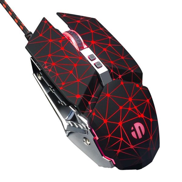 

buttons optical led computer game mice usb wired gaming mouse for pc lapnotebook gamer 4800dpi with backlight