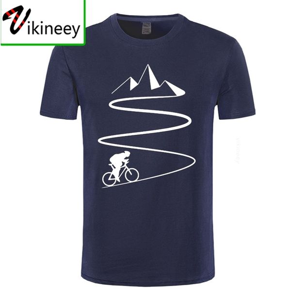 

mountain bike heartbeat funny biker t shirt oversized custom short sleeve mens bicycle cycling t-shirt fashion family cotton 210707, White;black