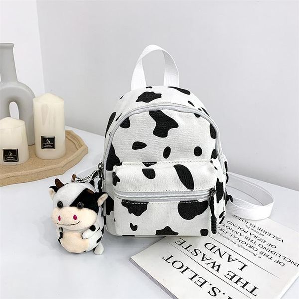 

school bag cream pattern cute girl canvas bags