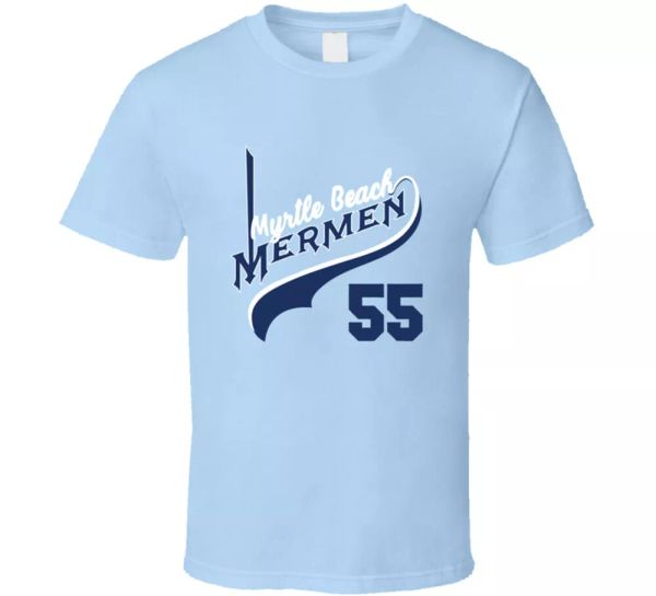 

myrtle beach mermen 55 tees kenny powers sport mens t-shirt classic gift new, White;black