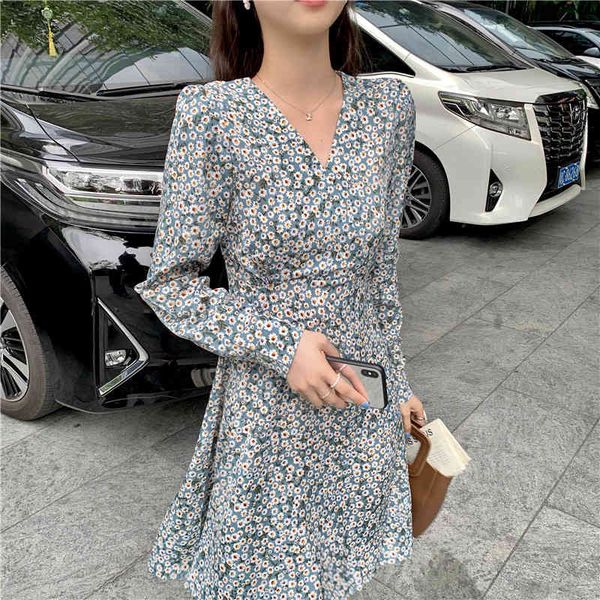 

dress floral print tunic vintage chic mini dresses for women v-neck lace-up beach boho christmas robe elegant women's clothing pe7v, Black;gray