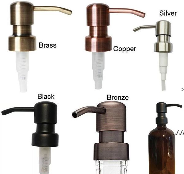 

28/400 wholesale soap dispenser black bronze rust proof 304 stainless steel liquid pump for kitchen bathroom jar not included bwf7715
