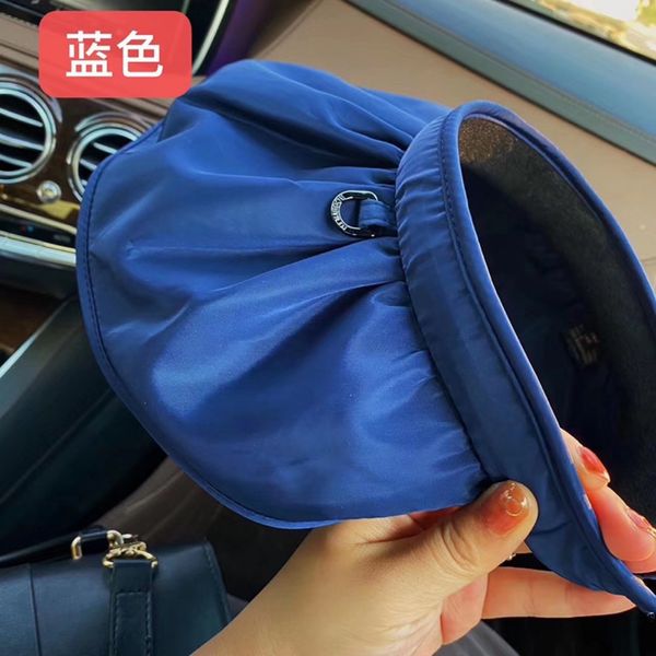 

korean version of dongdamen shell hat, suntan same hairband hat, Blue;gray