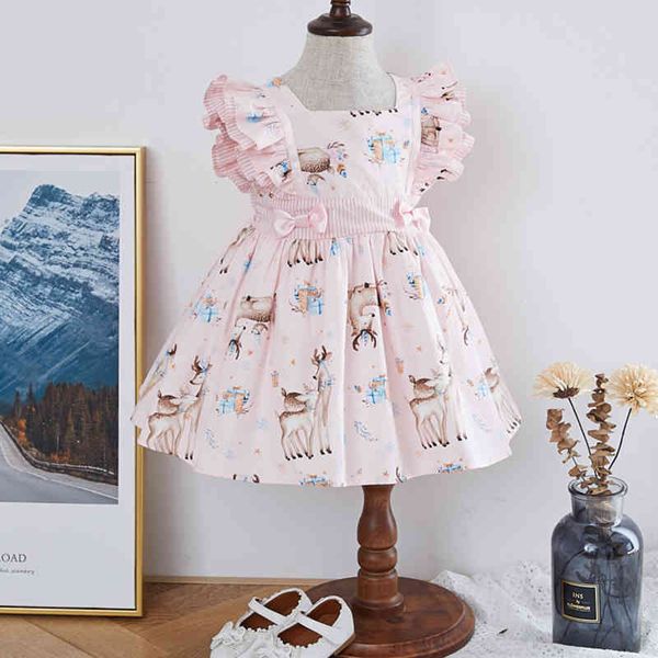 

summer baby girls sleeveless printing dresses children kids girl princess clothing party 210521, Red;yellow