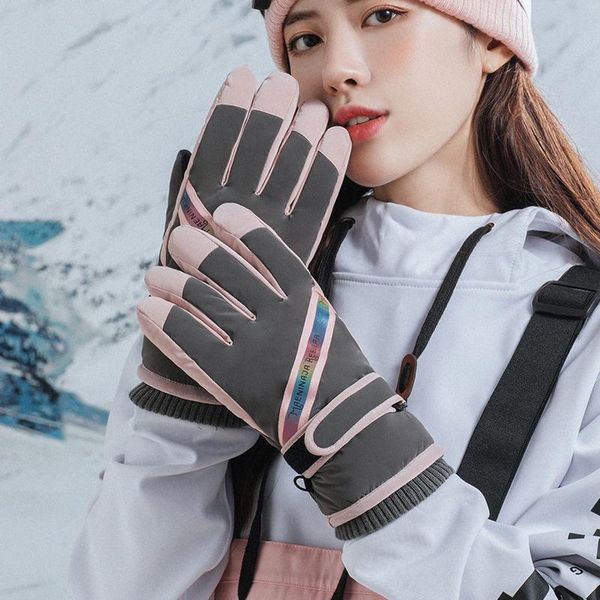 

ski gloves men women fashion waterproof winter warm snowboard motorcycle riding snow windproof cycling